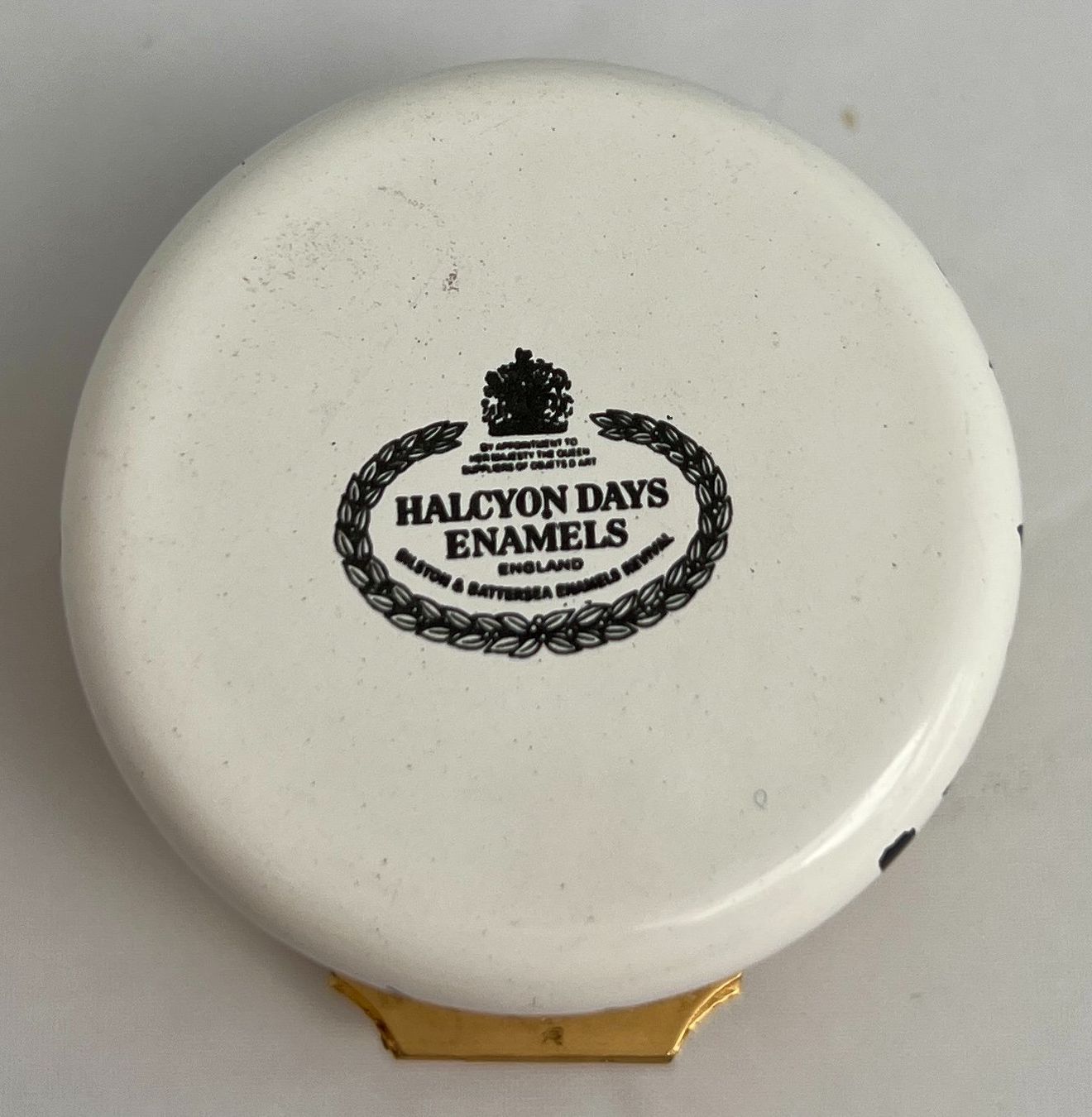 Contenitori & Simili: Halcyon Days Enamels, handbemaltes Weihnachtsdöschen, 1981 – Usato da Zürich venduto da Drahtzug 3