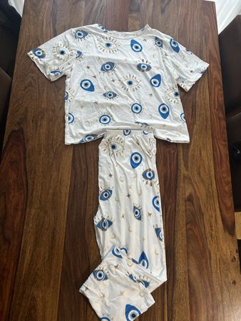 Damen Pyjama mit "Evil Eye" Grösse L, Neu !