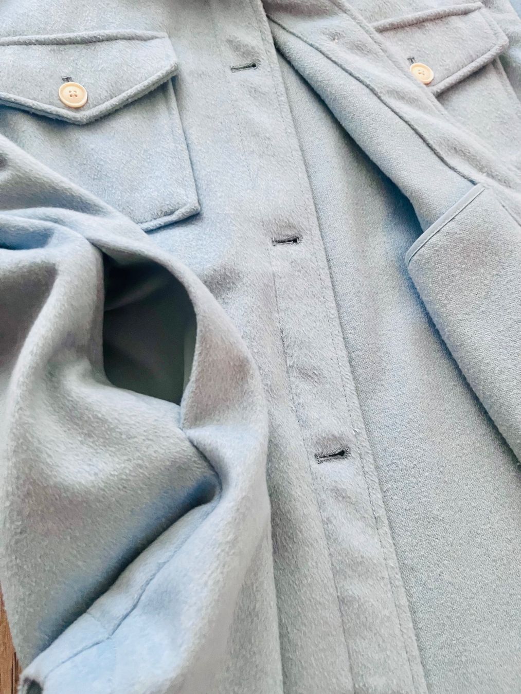 Mango Giacche: Mango Overshirt/Jacke hellblau Gr: XS/S oversize – Usato da Belp venduto da Solyluna 4