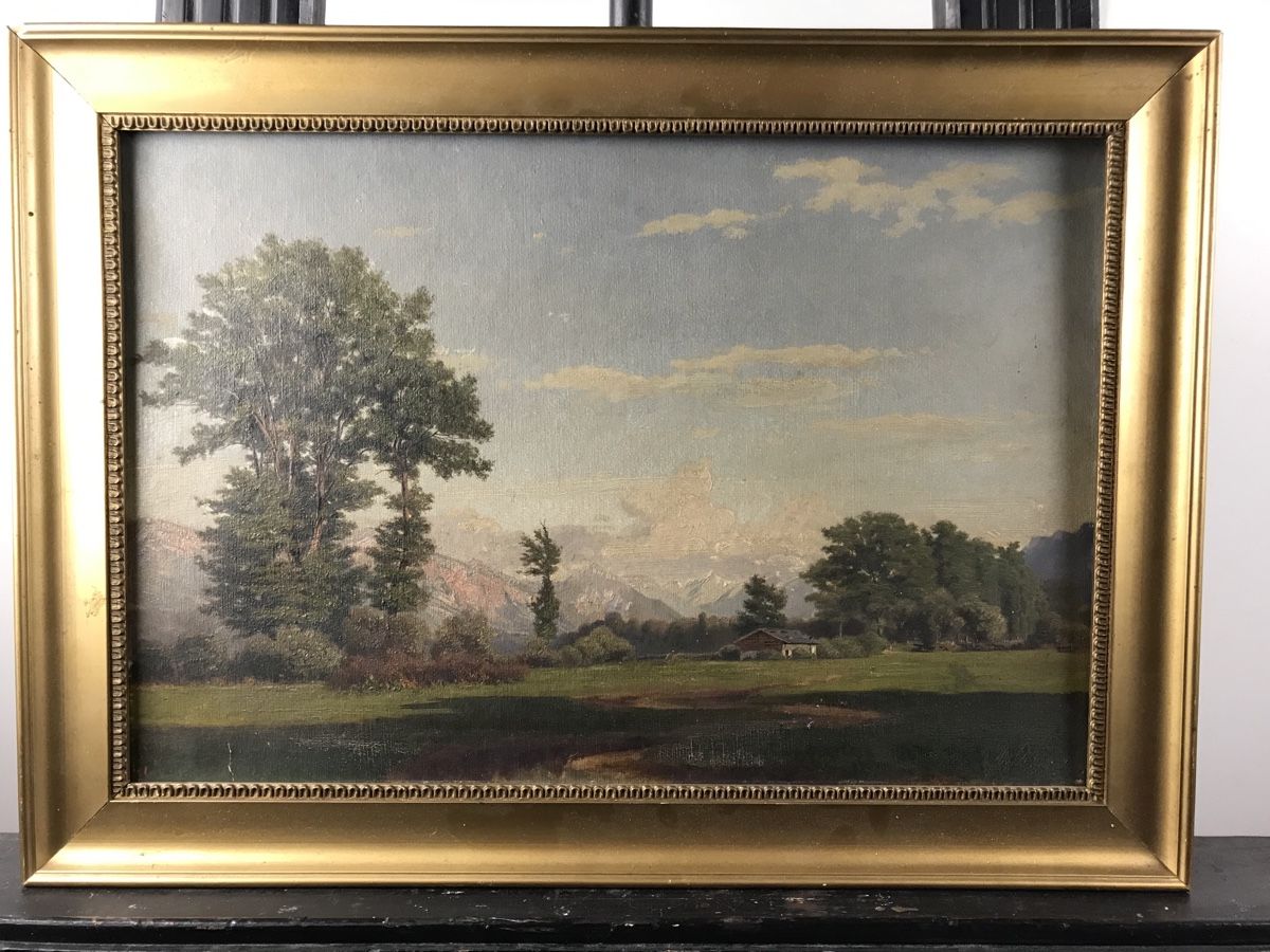 Dipinti: Schweizer Schule 1858 – Usato da Wolfhalden venduto da SecondAntique 1