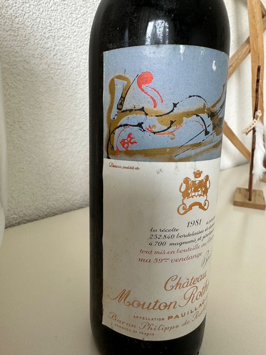 Mouton Rothschild Vino: Château Mouton Rothschild 1981 – Nuovo (secondo la descrizione) da Yens venduto da Rilou80 2