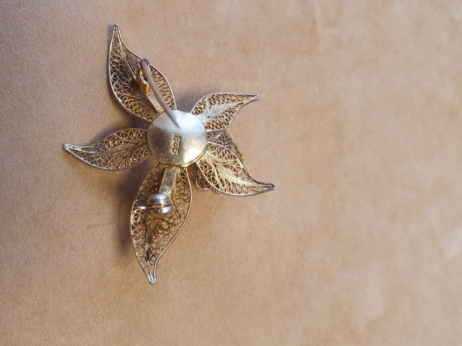 Broschen & Nadeln: Jugendstil floreale Blüten-Brosche 835er – Gebraucht aus Wohlen AG von palmsprings 4