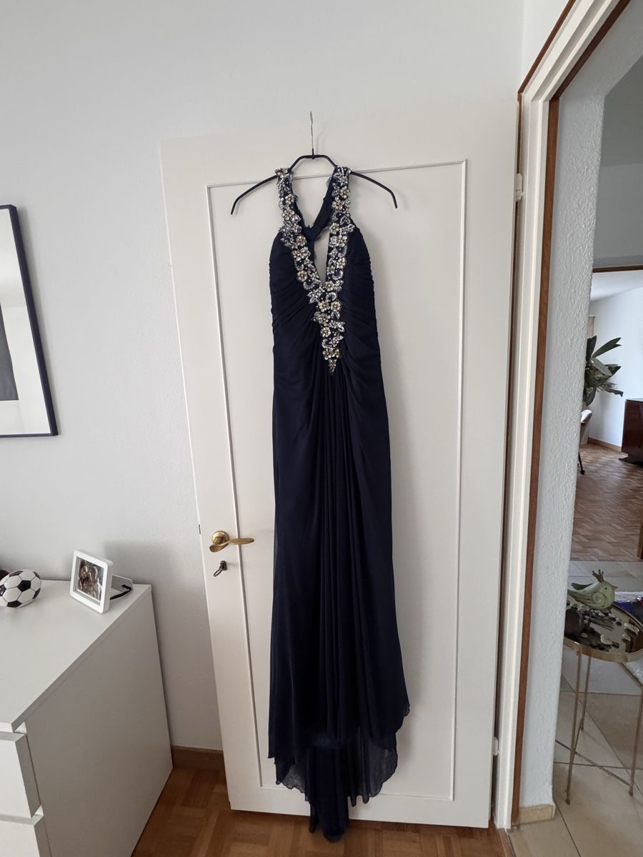 Vestiti: Abendkleid dunkelblau Grösse 36 – Usato da Kilchberg ZH venduto da Doro85