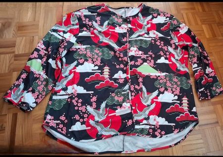 Shirt-chemisier neuf avec grues Shein/Hemdbluse neu mit Kran