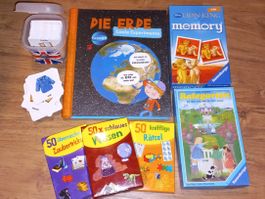 Spiele-Set für Kinder: Memory, Rätsel, Experimente, Top!