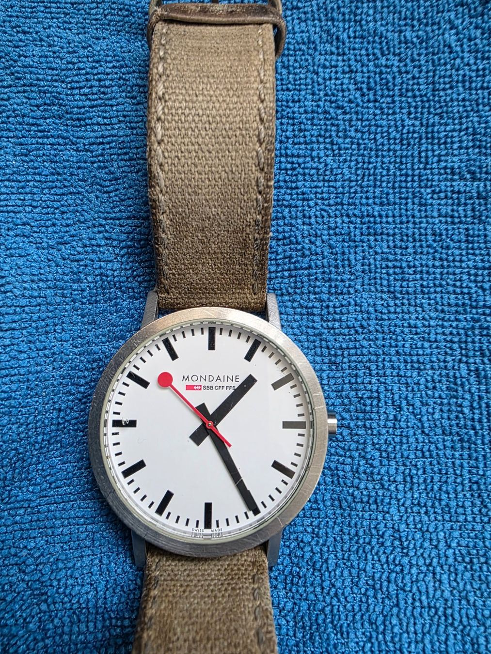 Mondaine Orologi: SBB Mondaine Armbanduhr – Usato da Villmergen venduto da stier74