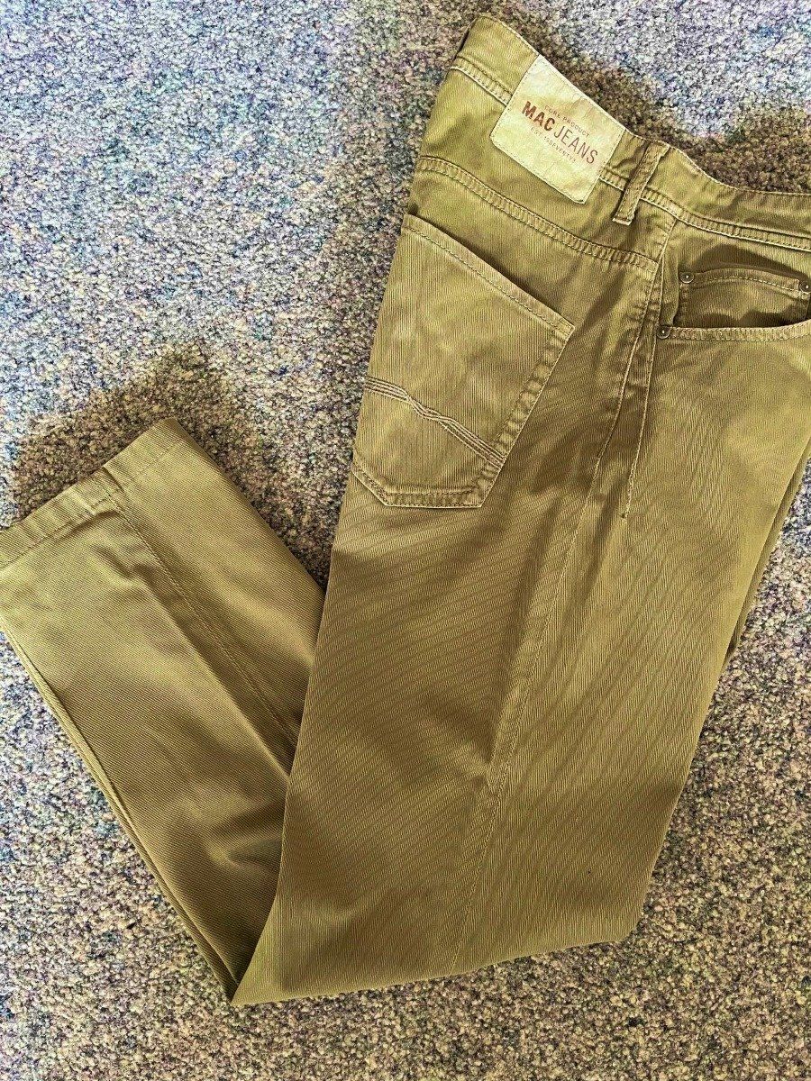 Jeans: MAC Jeans, Men, regular fit, hellkhaki, Gr.33"/M/Gr.50 – Usato da Adliswil venduto da eri.40