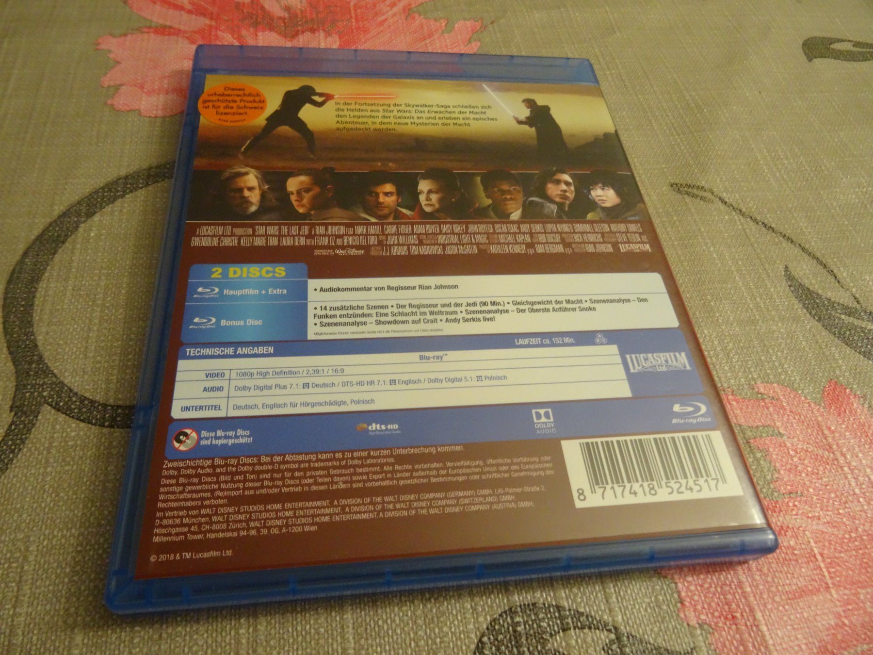 Alle DVDs: Star Wars: Die letzten Jedi - Blu-ray – Gebraucht aus Olten von Disc-Verkauf 2