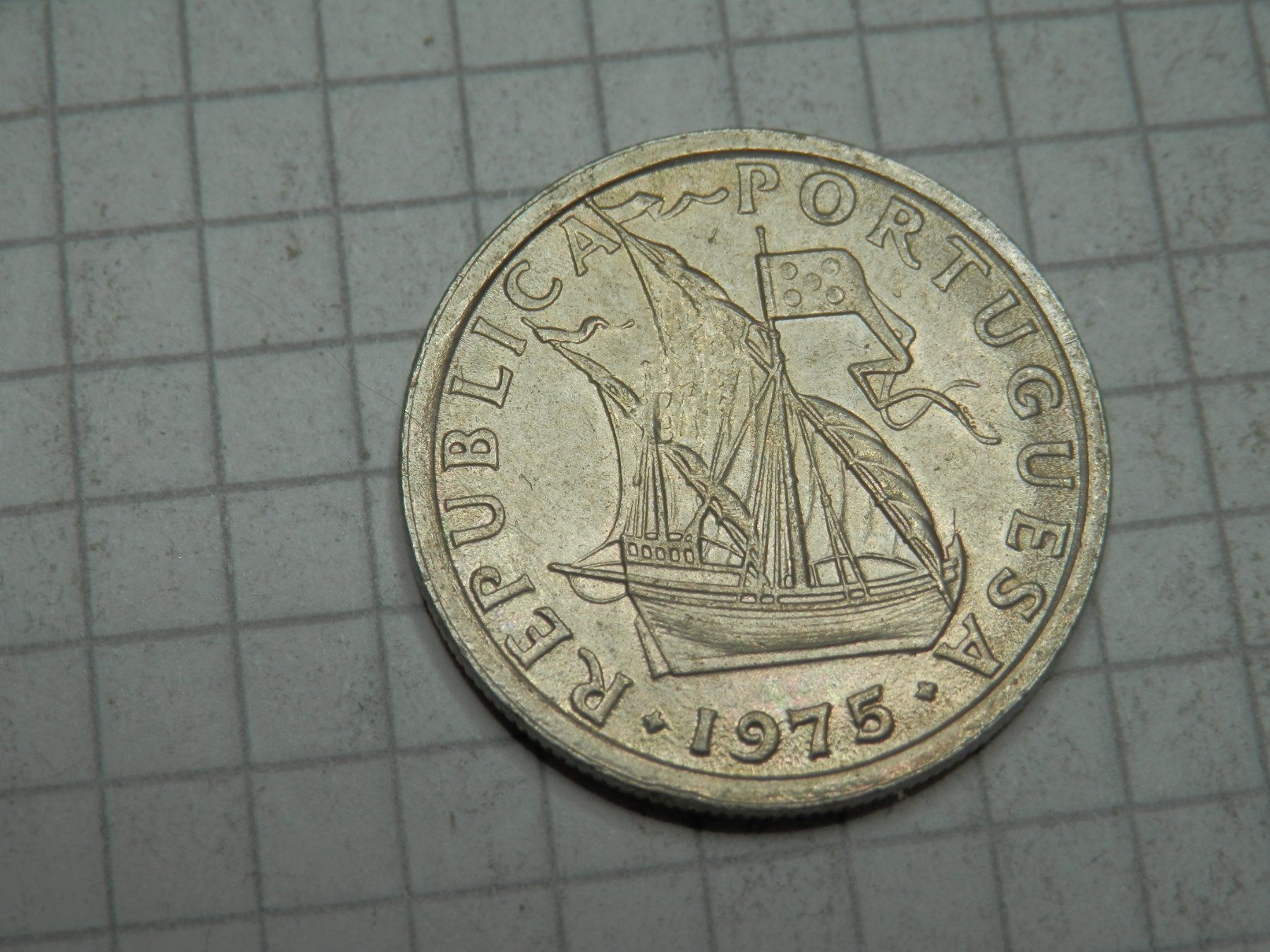 Alle Münzen: Portugal 2.5 Escudos, 1975 – Gebraucht aus Weiach von weiach81