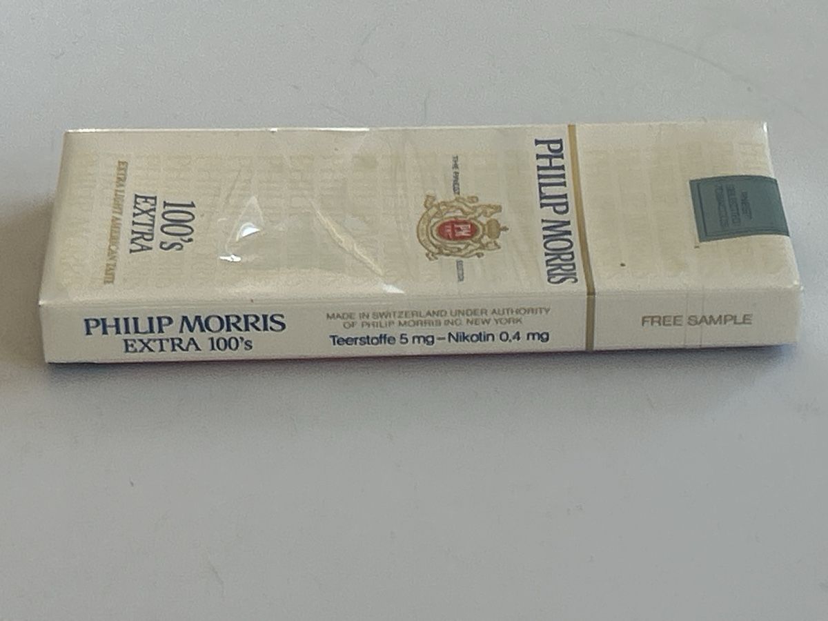 Tabac à priser: Philip Morris Extra 100's, 90er Jahre, Sammlerstück (S27) – Neuf (Voir description) à Neuenhof par bro_9zsg 5