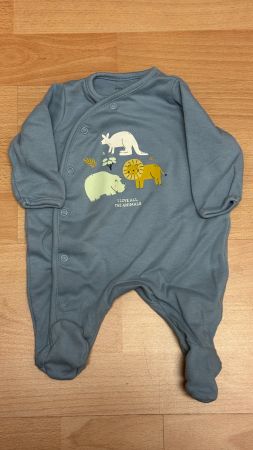 Strampler mini baby C&A Grösse 56 Tierprint neuwertig