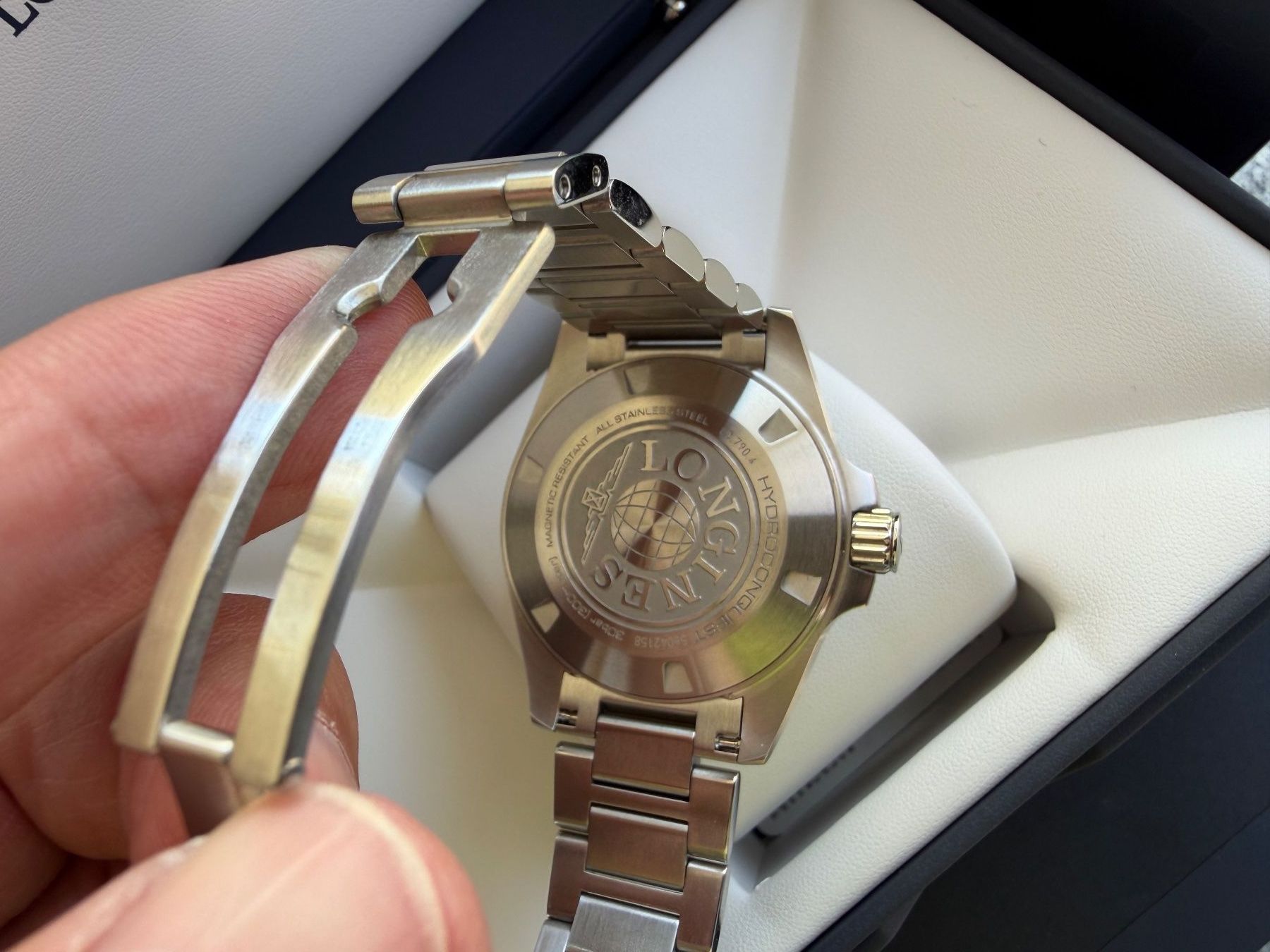 Longines Orologi: Longines HydroConquest GMT - neue Version und neuwertig! – Nuovo (secondo la descrizione) da Seedorf BE venduto da Q-OTTO8 4