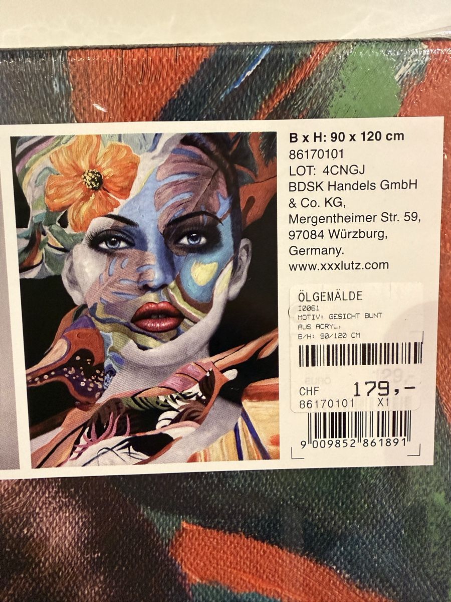 Poster & Bilder: Bild Gesicht – Neu (gemäss Beschreibung) aus Zürich von kev_c7pp 2