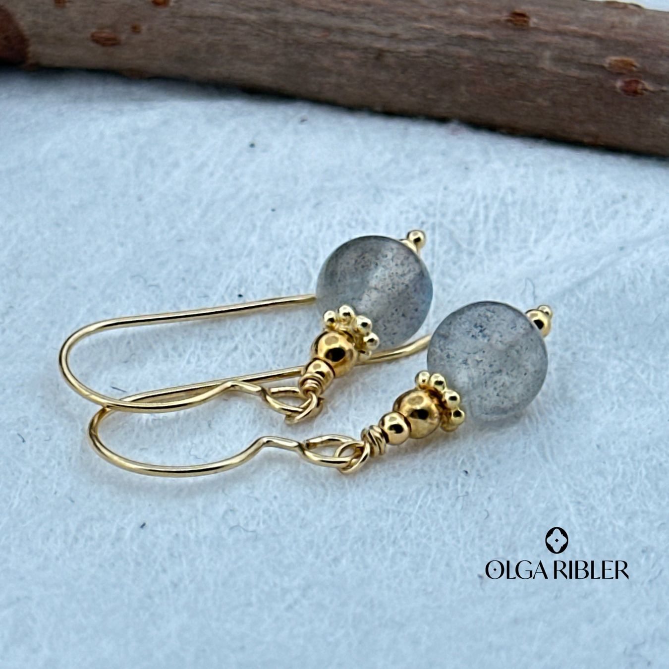 Olga Ribler Orecchini pendenti & Orecchini a lobo: Sterling Silber 925 Ohrringe mit Labradoriten – Nuovo (secondo la descrizione) da Luzern venduto da Schmuckoutlet 1