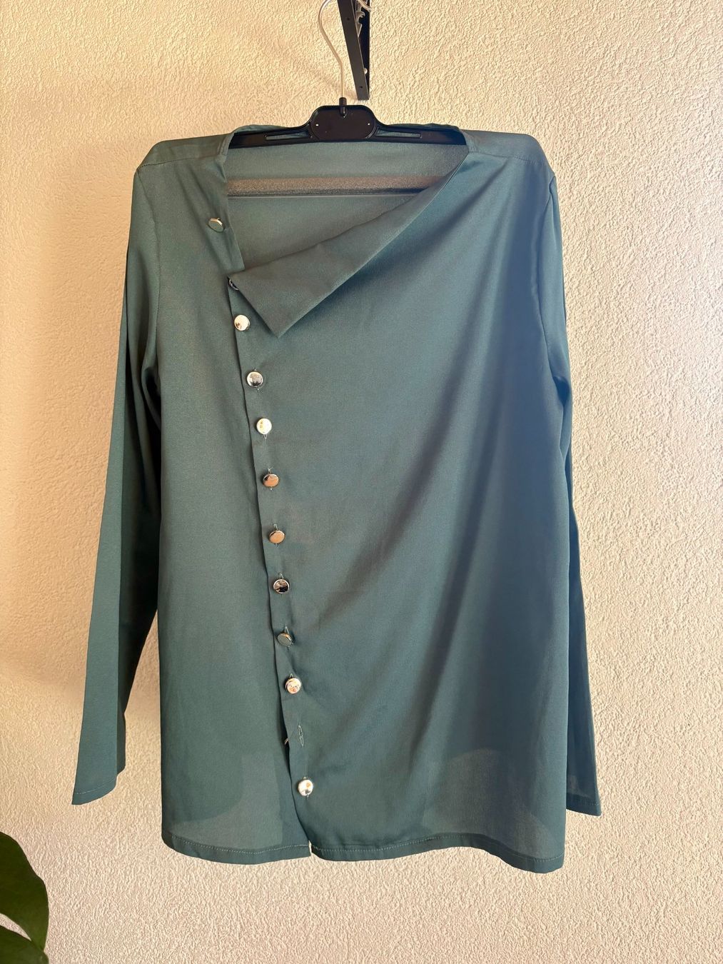 Camicette: Green long-sleeve blouse S / 36 – Usato da Fribourg venduto da georgeabottino