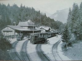 Dampfbetrieb auf dem Brünig-Pass 1938