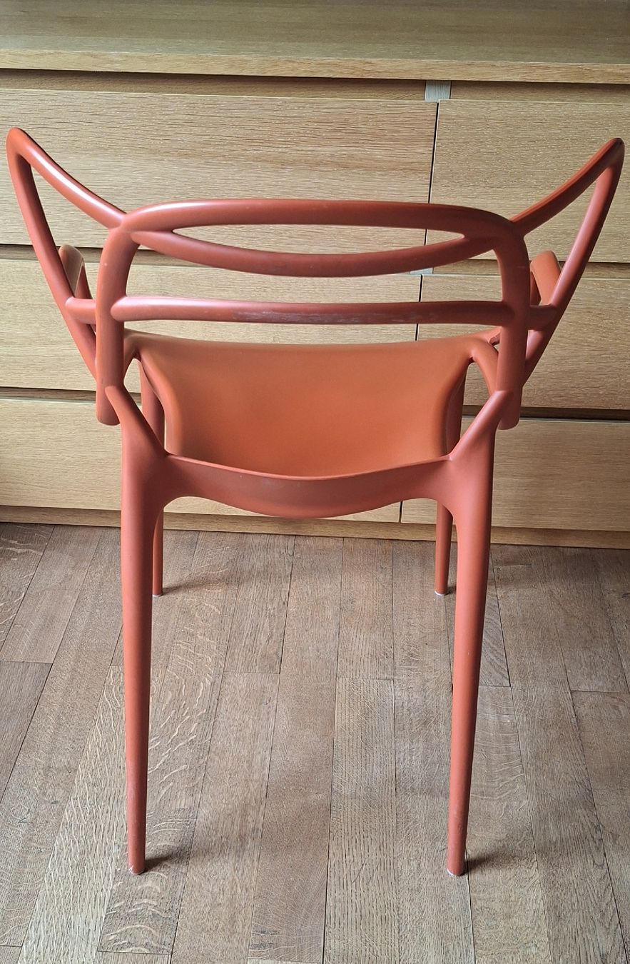 Kartell Stühle: Kartell Masters Stuhl, Rot Soft Touch – Gebraucht aus Liestal von Abimos 2
