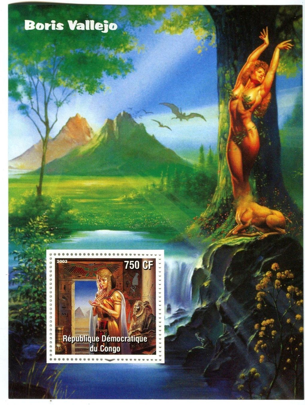 Alle Briefmarken: Block "Fantasy Erotik". Kongo. – Neu und originalverpackt aus Basel von Butsch5