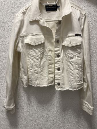 Jeansjacke Calvin Klein Jeans weiss Grösse L Zustand gut