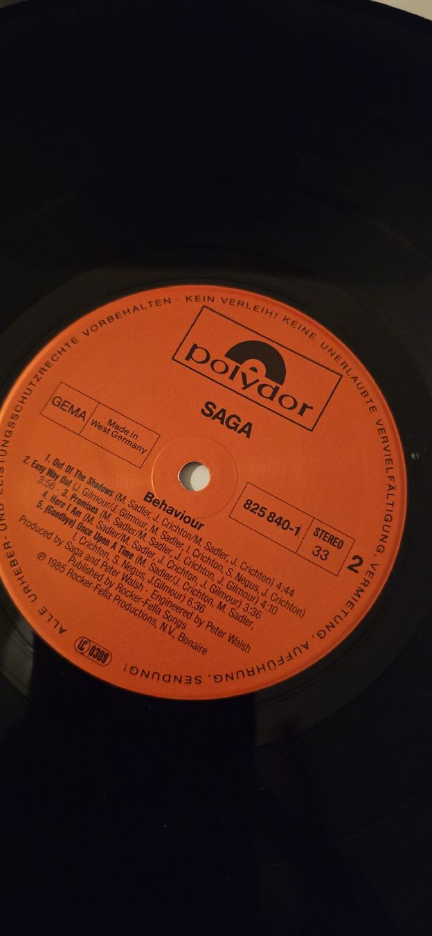 Dischi in vinile: Saga - Behaviour 1985 Vg,G – Usato da Yvonand venduto da RF-VINYL 4