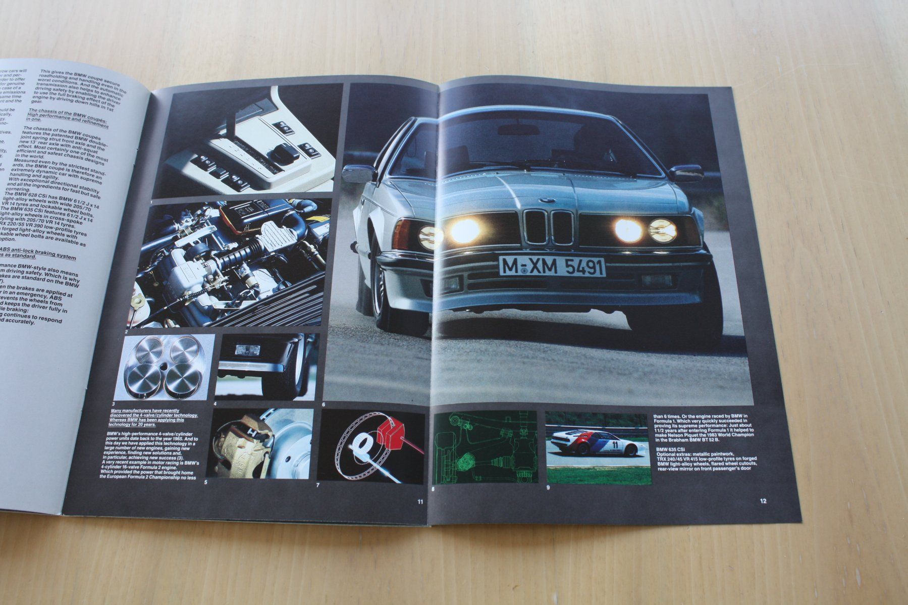 BMW Dokumente: BMW 6er 628CSI 635CSI Prospekt 2/1985 Englisch – Gebraucht aus Wikon von erwin400 4
