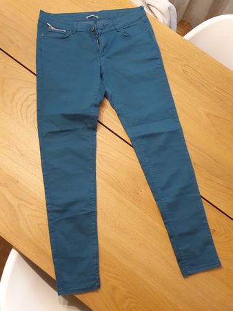 Dunkeltürkise Hose, Grösse 42, 