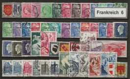 Frankreich 6, kleines Lot ab ca. 1971 - 1976 meist gestempel