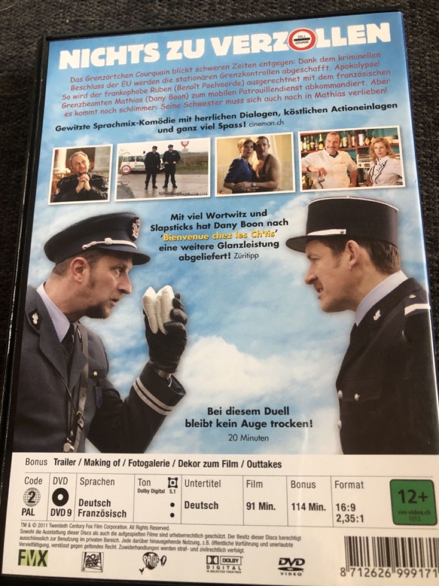 Alle DVDs: DVD NICHTS ZU VERZOLLEN – Gebraucht aus Balsthal von Katzenfan99 1
