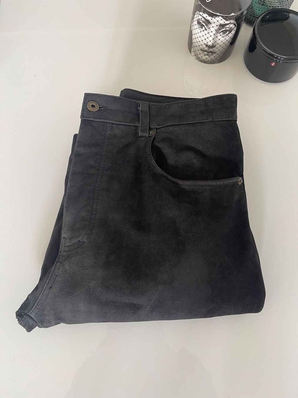 Pantaloni: Stockerpoint Echt Leder Hose Schwarz Gr. 34 – Usato da Zürich venduto da StudioZH 2