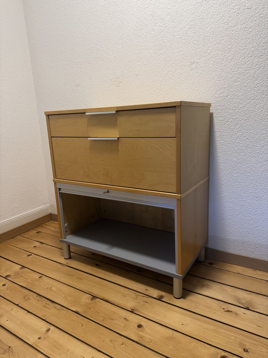 Ikea Cassettiere: Büromöbel Kommode Holz mit Rollladenfront gebraucht – Usato da Zürich venduto da sheepdog82 2