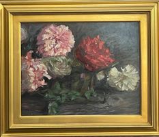 Dipinti olio su tavola, Fiori, XX secolo