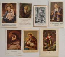 Konvolut 37x Andachtsbild, diverse Heilige, um 1912-1940