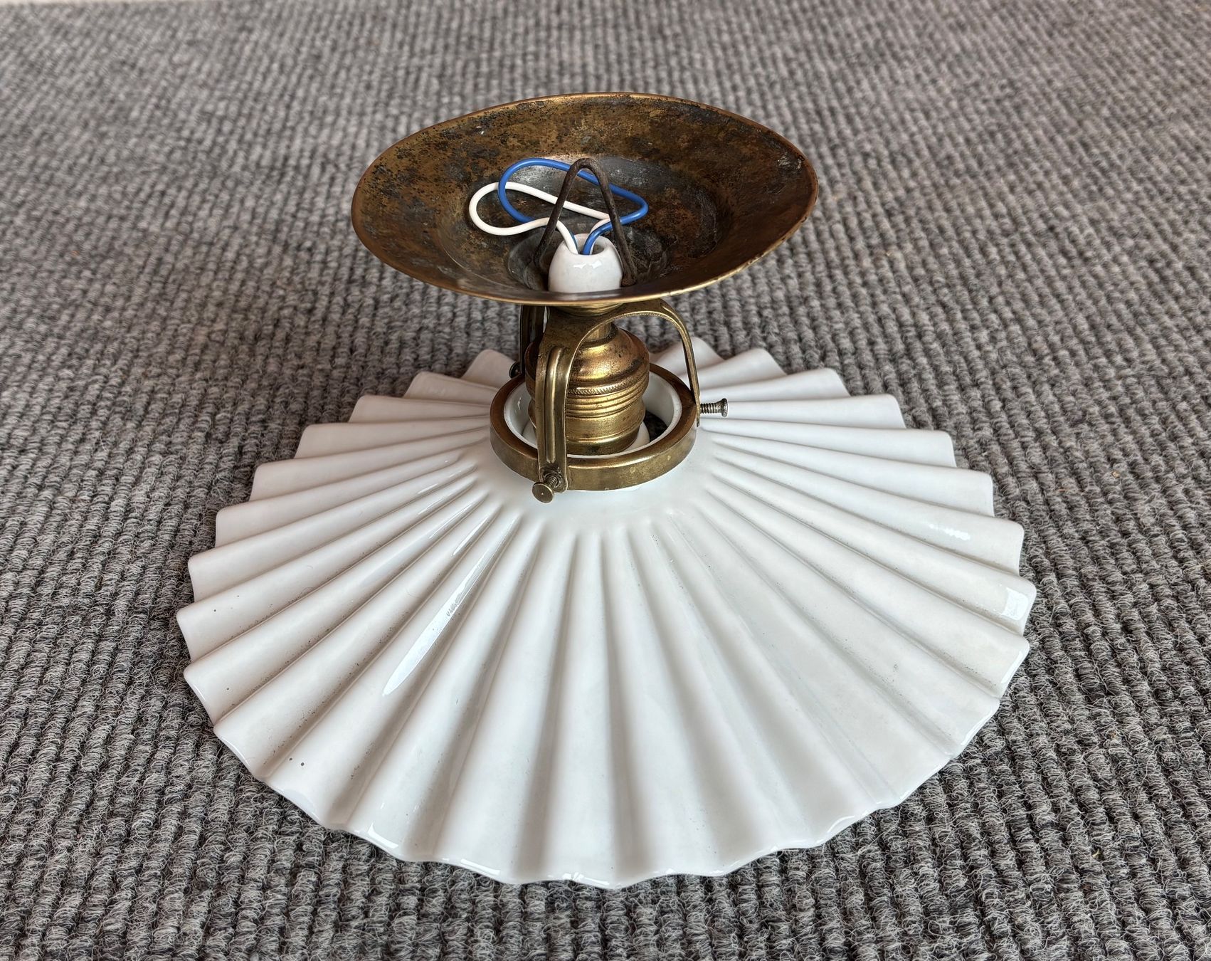 Lampade: Originale antike Jugendstil Deckenlampe Hängelampe – Usato da Lüchingen venduto da Eeizo 2