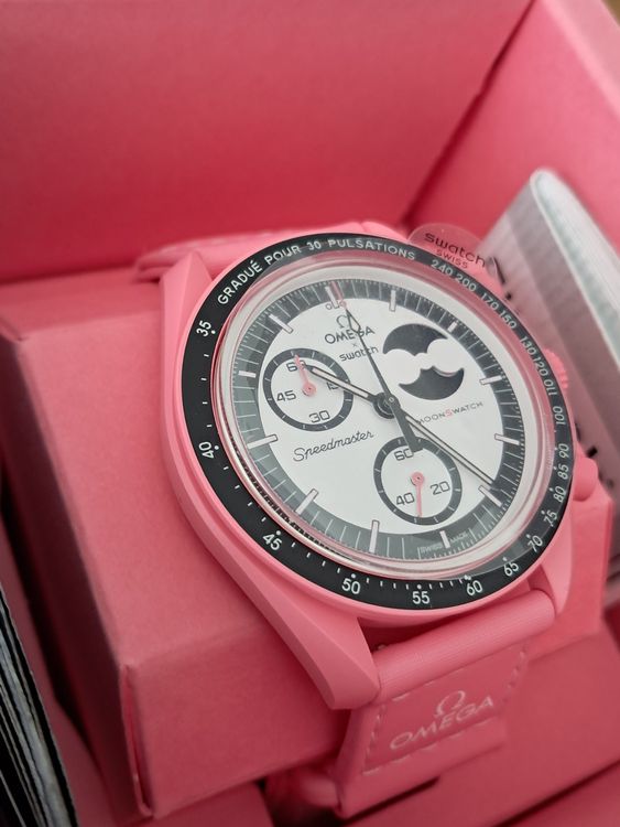 Swatch Orologi: Swatch x Omega Moonswatch Mission to the Pink Moonphase – Usato da Niederhasli venduto da zvb_fgn2 2
