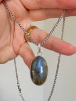 Fashionable labradorite necklace