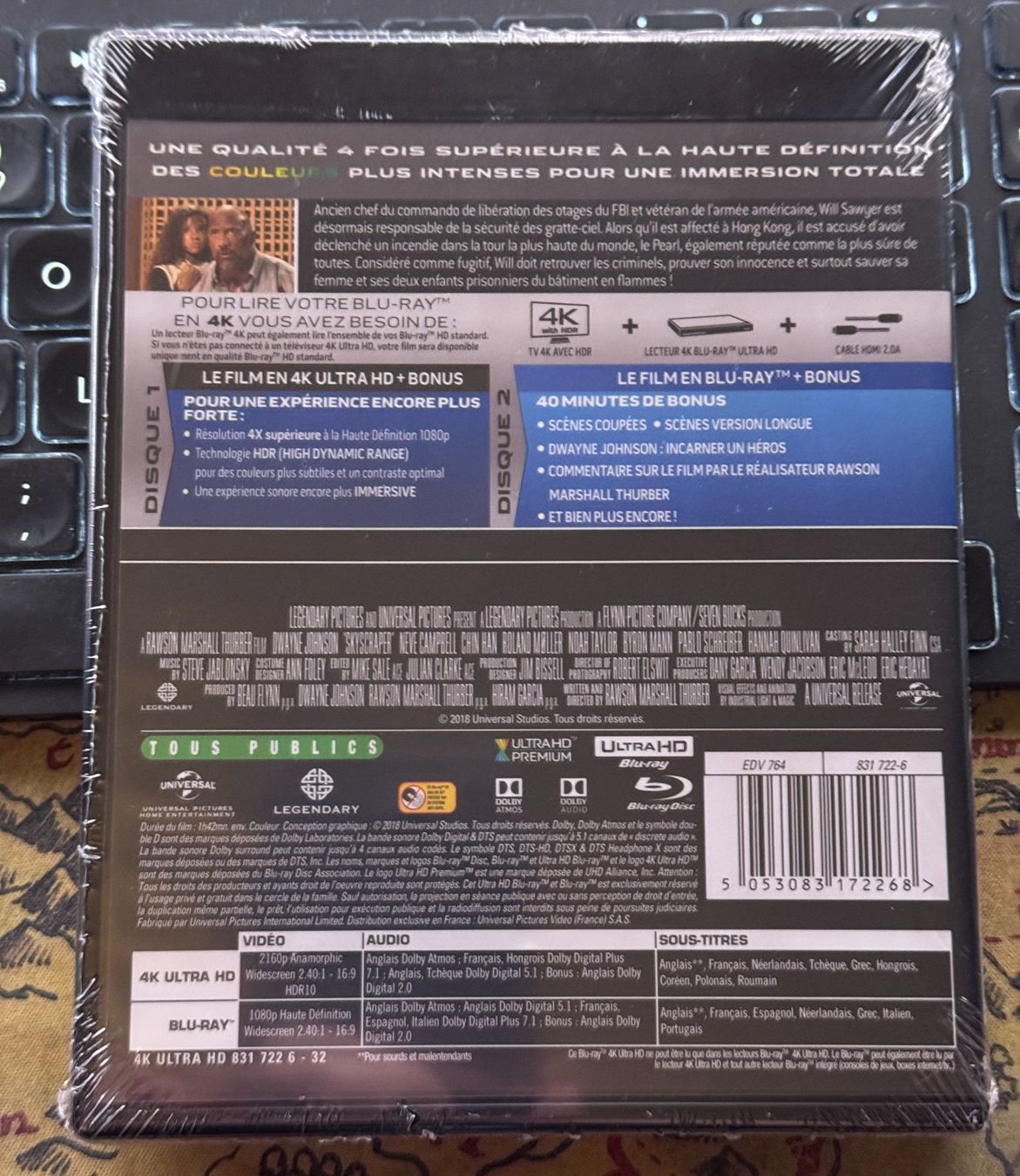 Tutti i DVDs: 4K Ultra HD + Blu-ray Skyscraper (2018) – Nuovo e nell'imballaggio originale da Semsales venduto da __Florian__ 2