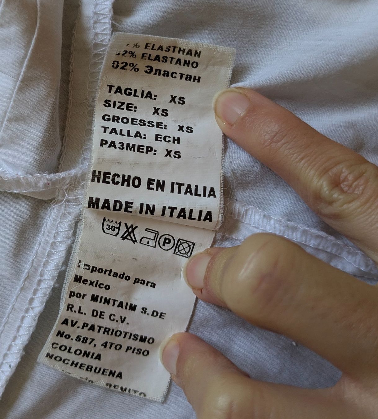 Blusen: Chemisier blanc SASCH, taille S – Gebraucht aus Orsieres von IndianaJones50a 5
