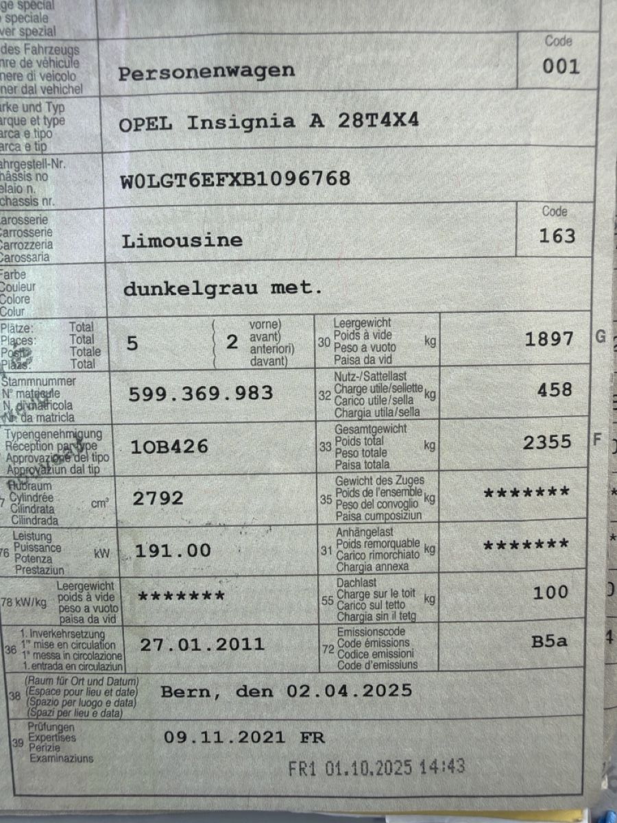 Opel Automobili: Opel Insigna A 28T4x4 – Usato da Oberönz venduto da Xyz90 6