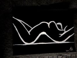 Nudo donna bianco e nero