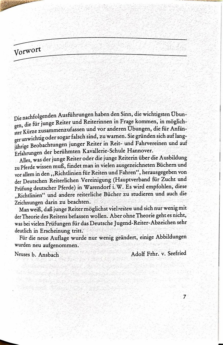 Libri: Reitlehre für Anfänger – Nuovo (secondo la descrizione) da Sarnen venduto da Livres 3