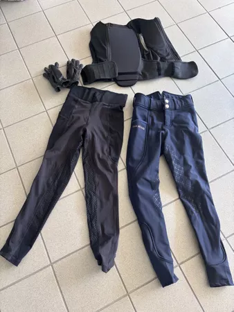 Reithosen 2 Stück und 1 Rückenpanzer