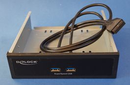 5.25" Einschub mit 2 USB-3 Anschlüssen