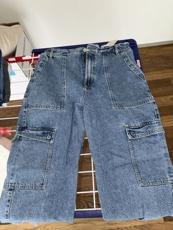 Jeans Cargo Stradivarius Grösse L