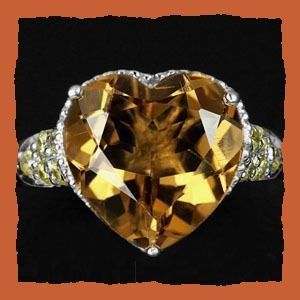Ringe: ♛ Champagner Quarz / Saphire 925 Silberring – Neu und originalverpackt aus Oberglatt ZH von Hot-Spot