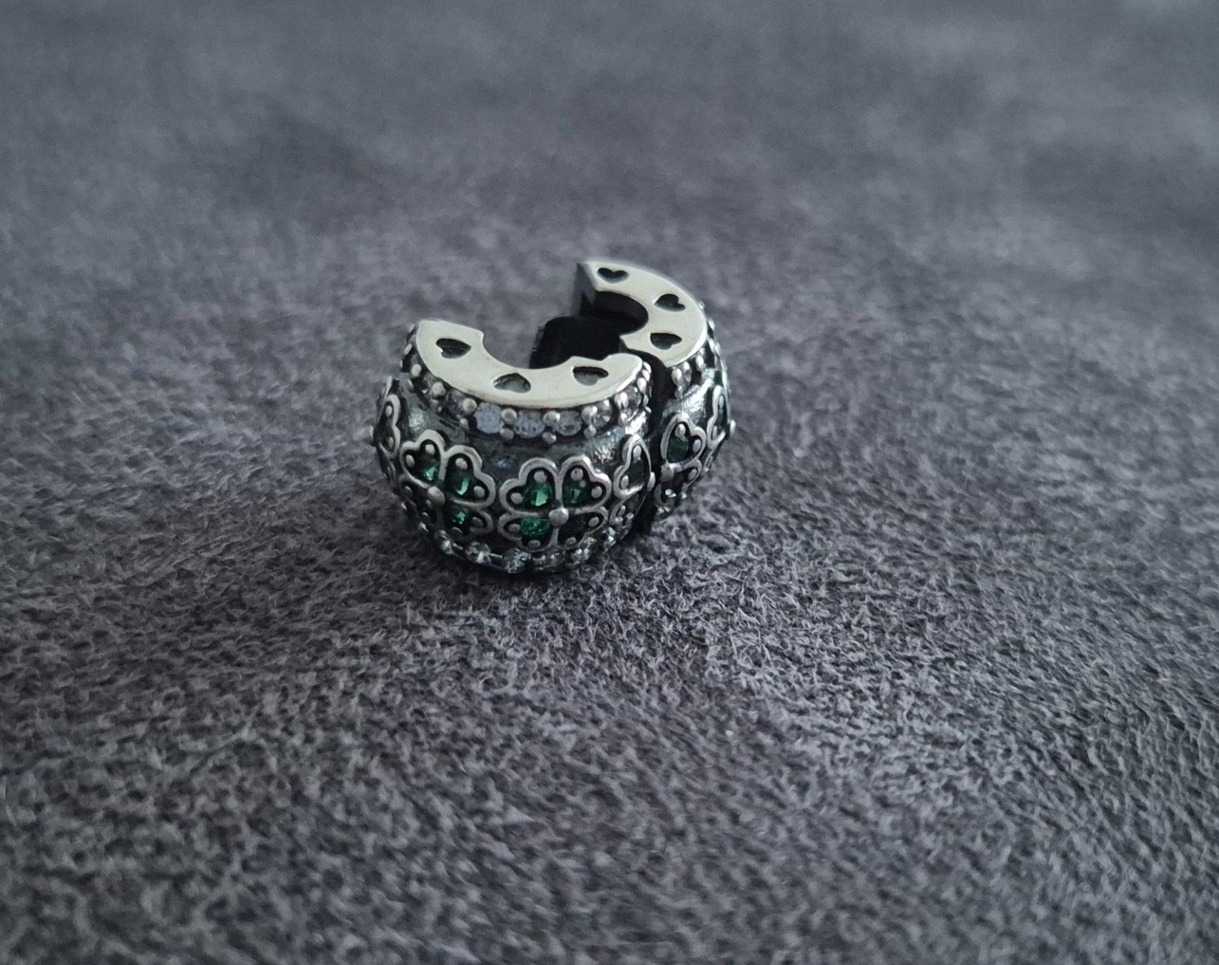 Ciondoli: Silber Charm Stopper Kleeblatt +Garantie – Nuovo (secondo la descrizione) da Rotkreuz venduto da Carbone_Bijou-Shop 1