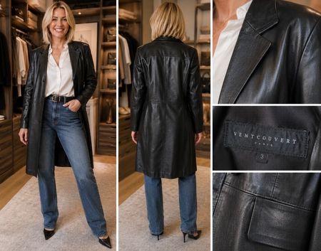 Manteau - Ventcouvert Paris - agneau plongé - T36/38 - neuf
