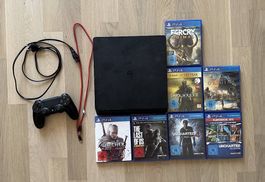 Playstation 4 Slim 500Gb mit 7 Spielen