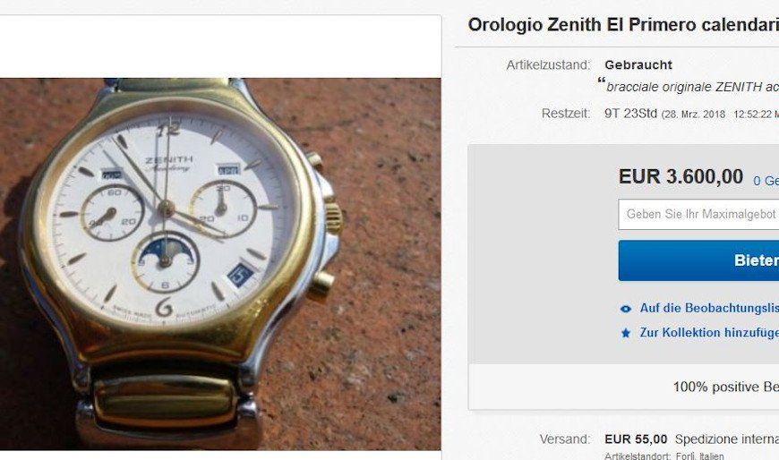 Zenith Orologi: Zenith Academy Automatic Chronograph mit Vollkalender – Usato da Meilen venduto da Anonymous3 5