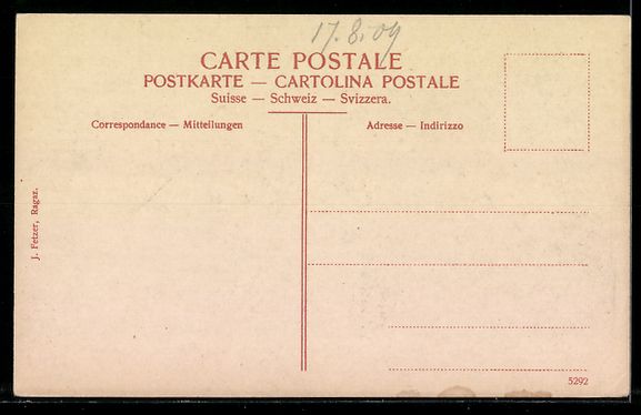 Cartes postales: AK Dorf Pfäfers, Ortsansicht – D'occasion à Berlin par bartko-reher 1
