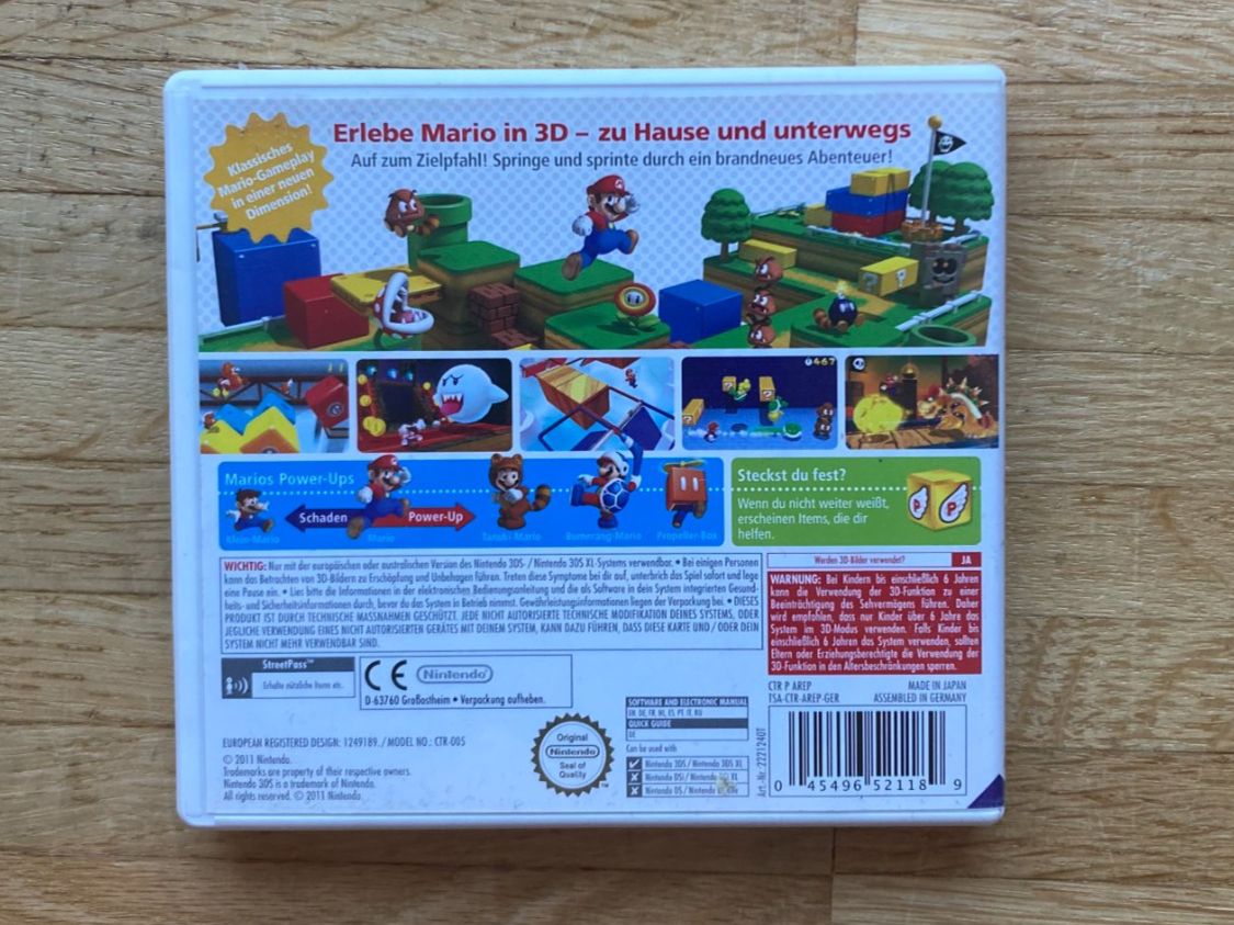 Nintendo Giochi: Super Mario 3d Land Nintendo 3ds – Usato da Zürich venduto da eliasBertolos47 1